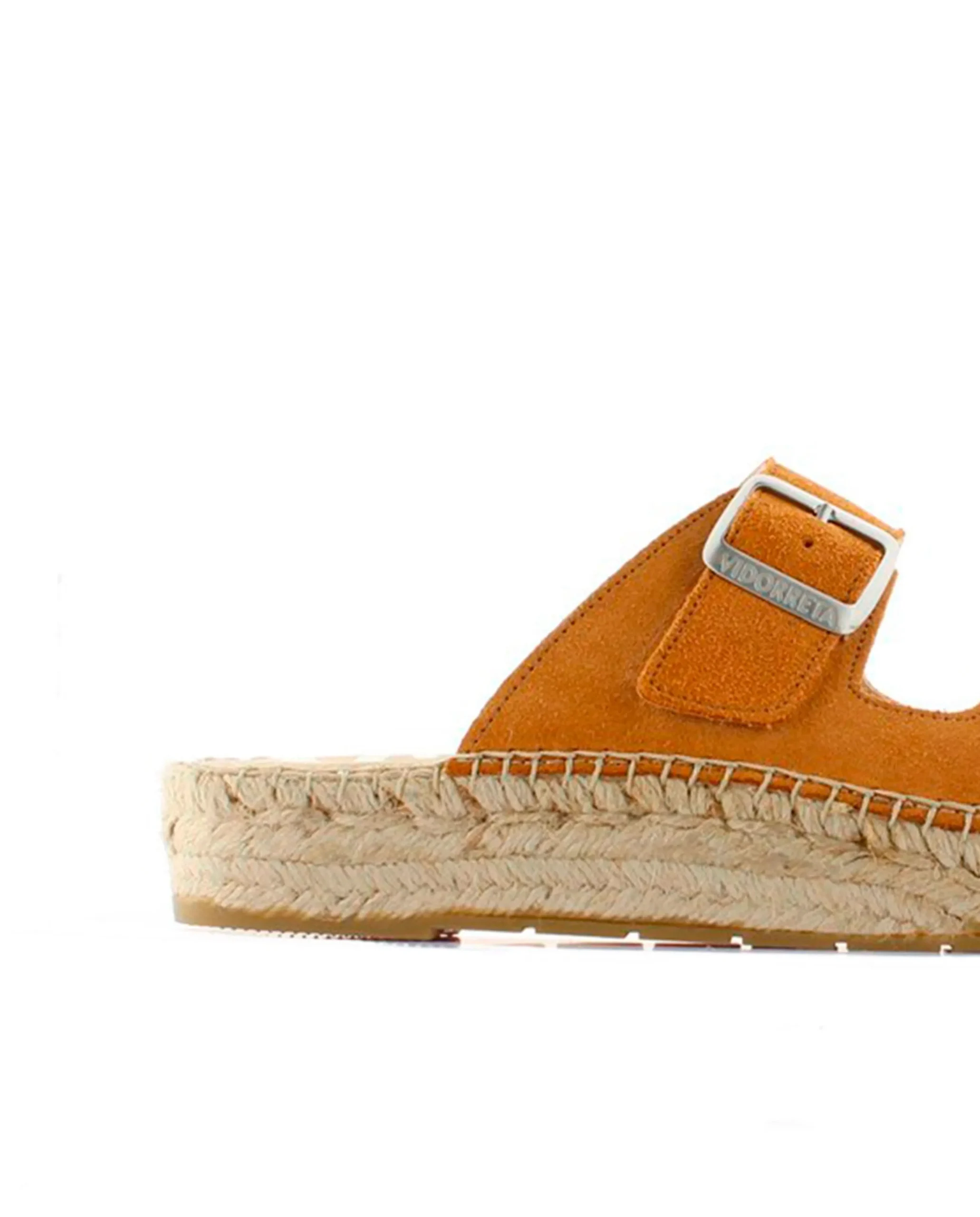 Sandalia bio en serraje cuero Bahía