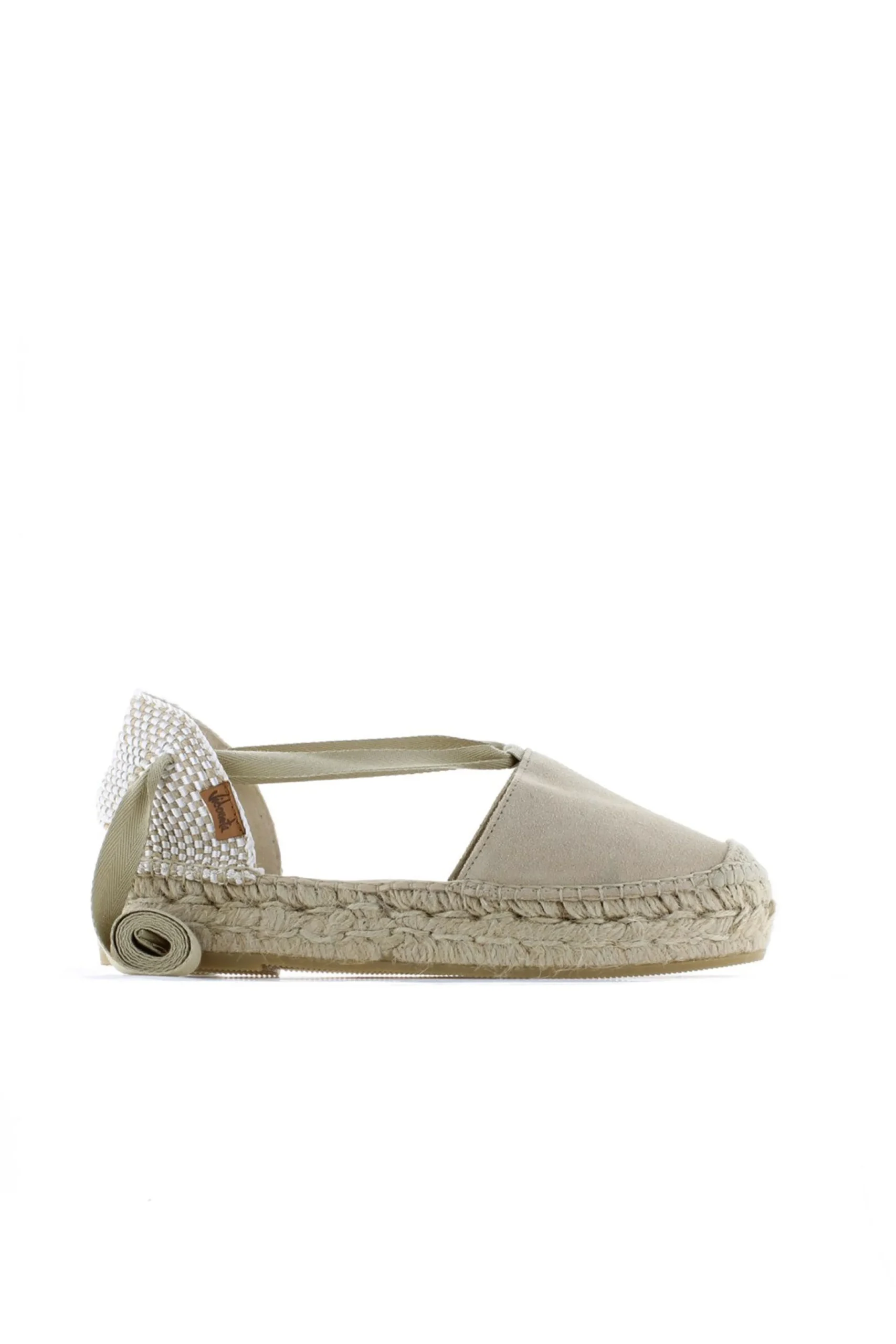 Sandalia cintas serraje arena Merce Doble