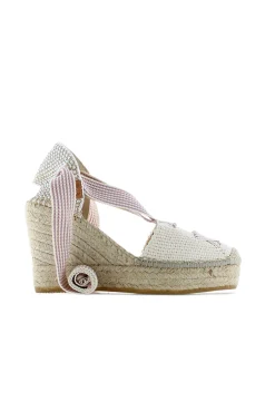 Sandalia cintas tejido x crudo Tilo 7