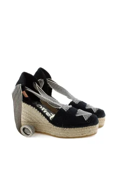 Sandalia cintas tejido x negro Tilo 7