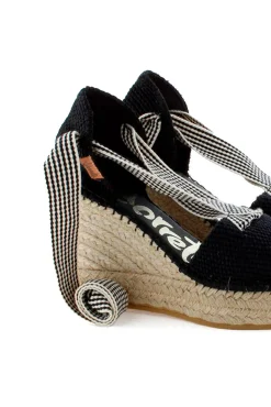 Sandalia cintas tejido x negro Tilo 7