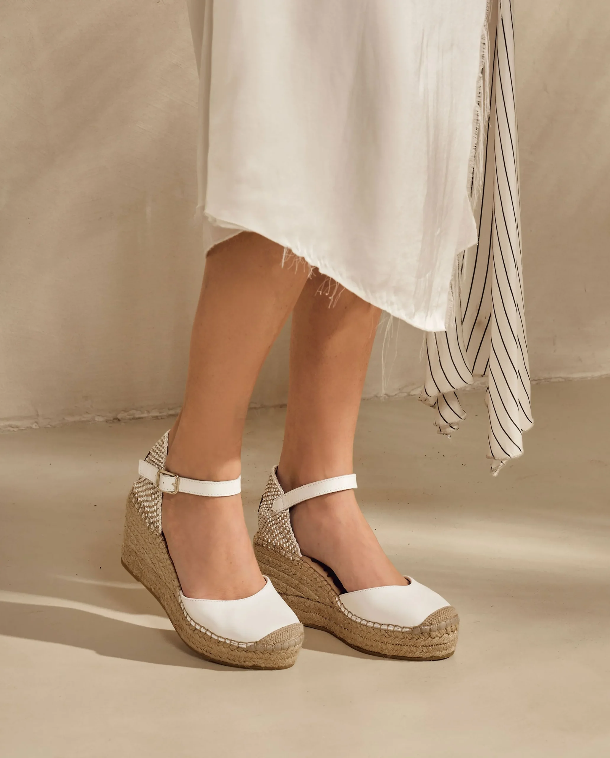 Sandalia en napa blanco Tilo 5