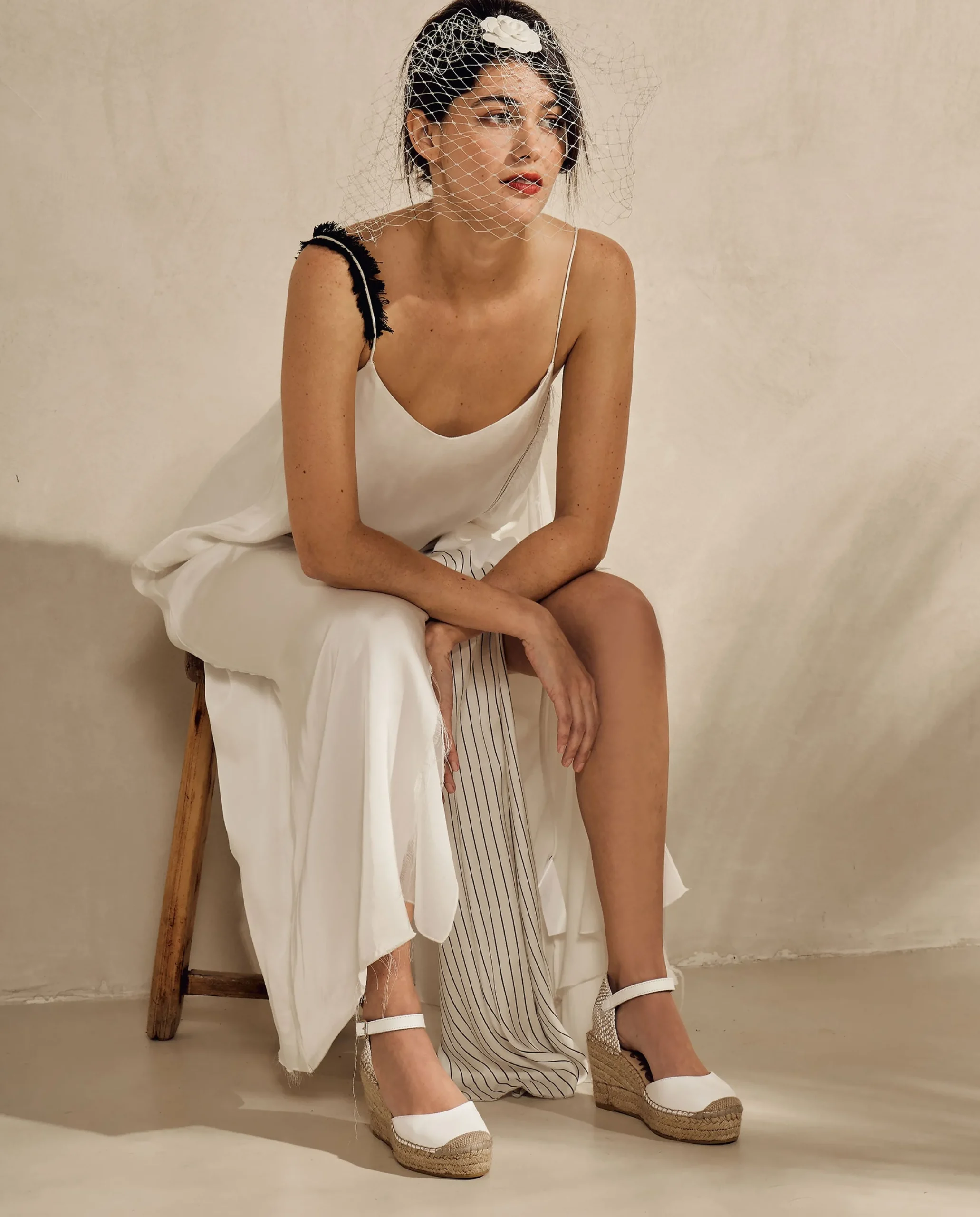 Sandalia en napa blanco Tilo 5