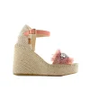 Sandalia en rafia cristal maquillaje Monet