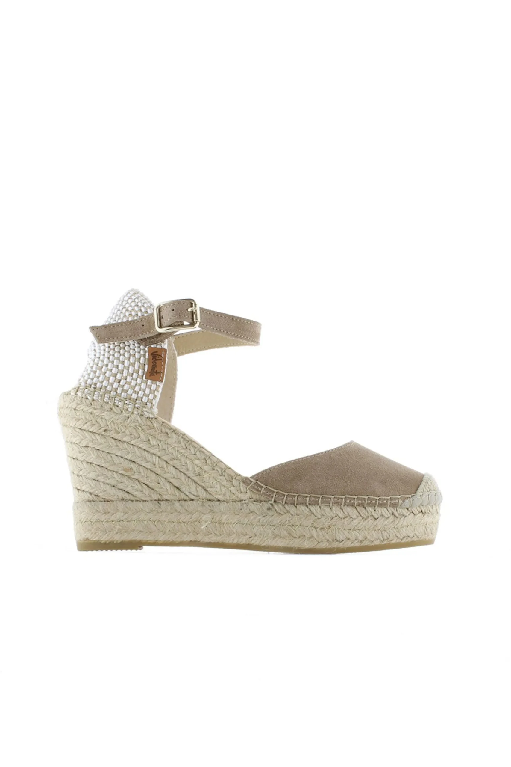 Sandalia en serraje arena oscuro Tilo 7