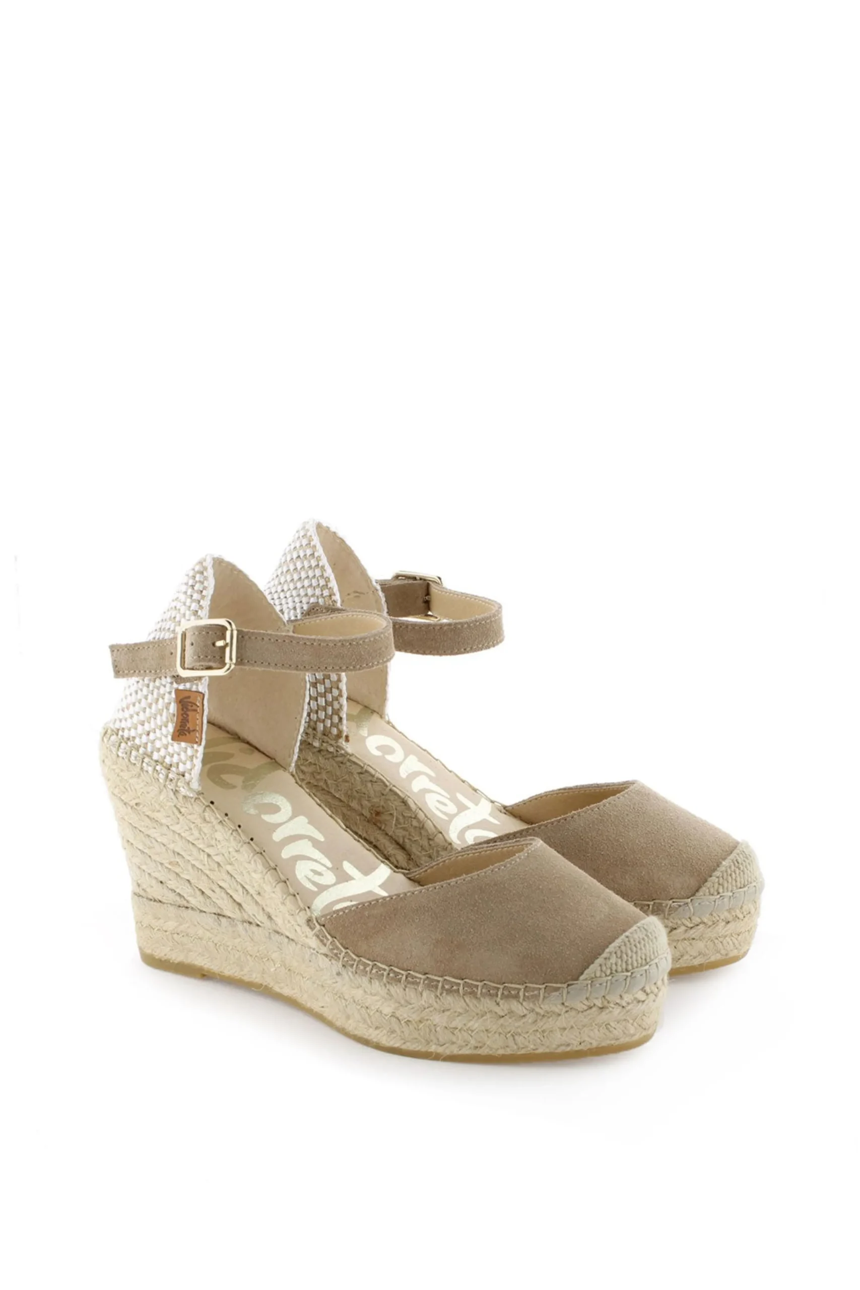 Sandalia en serraje arena oscuro Tilo 7