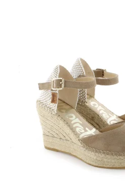 Sandalia en serraje arena oscuro Tilo 7