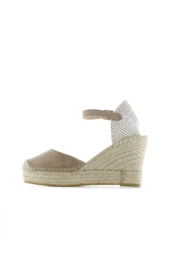 Sandalia en serraje arena oscuro Tilo 7