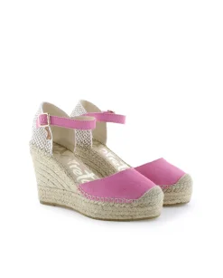 Sandalia en serraje frambuesa Tilo 7