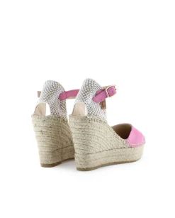 Sandalia en serraje frambuesa Tilo 7