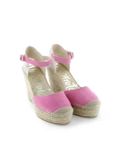 Sandalia en serraje frambuesa Tilo 7