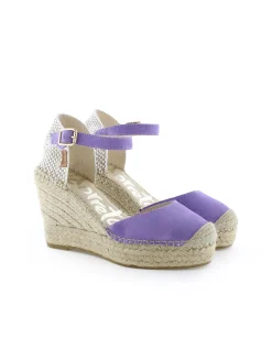 Sandalia en serraje lavanda Tilo 7