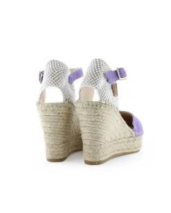 Sandalia en serraje lavanda Tilo 7