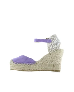 Sandalia en serraje lavanda Tilo 7
