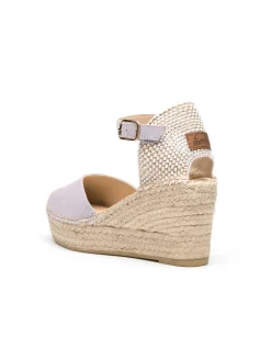 Sandalia pico serraje malva Tilo 5