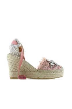 Sandalia rafia cristal maquillaje Tilo 7