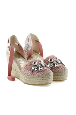 Sandalia rafia cristal maquillaje Tilo 7