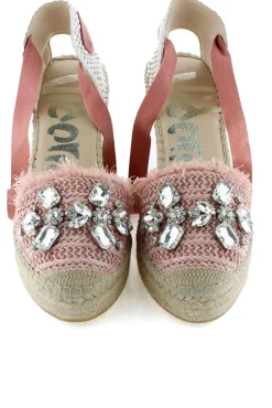 Sandalia rafia cristal maquillaje Tilo 7