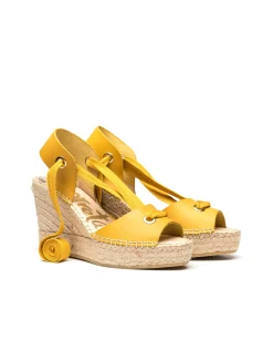 Sandalia vaquetta amarillo Tilo 7