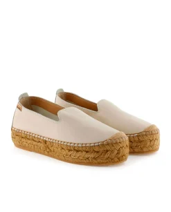 Slipper en napa arena Merce Doble