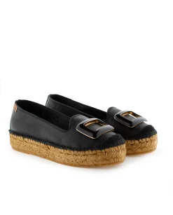 Slipper en napa negro Merce Doble