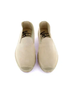 Slipper en serraje arena Borneo