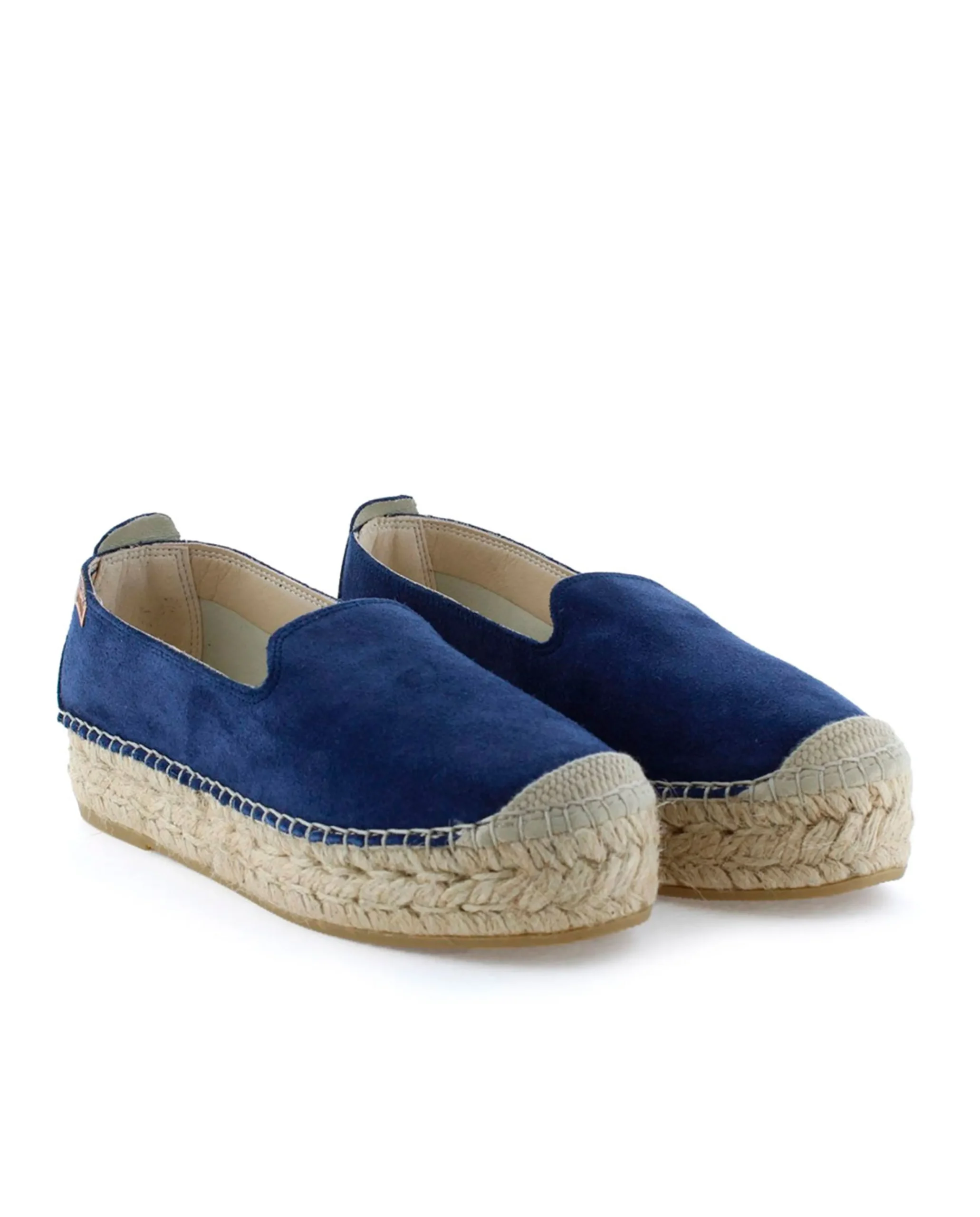 Slipper en serraje marino Merce Doble
