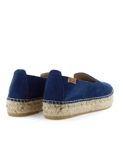 Slipper en serraje marino Merce Doble
