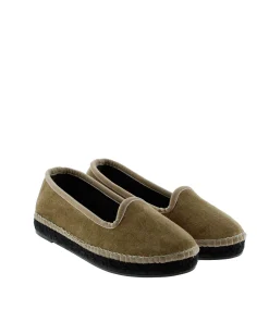 Slipper en terciopelo arena Pitiusa