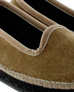 Slipper en terciopelo arena Pitiusa