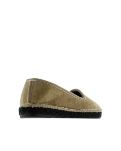 Slipper en terciopelo arena Pitiusa