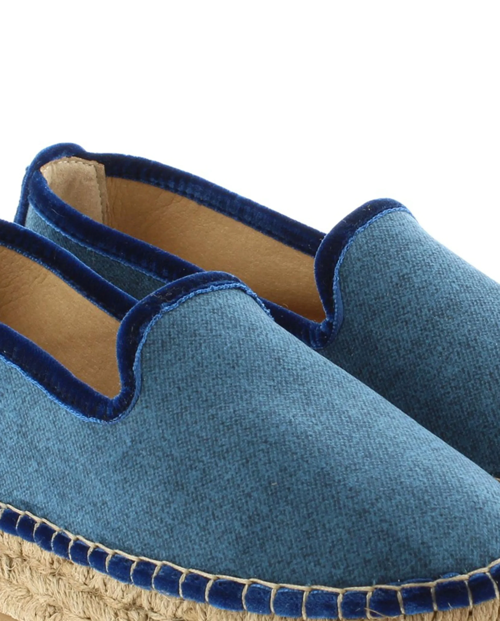 Slipper en terciopelo marino Merce Doble