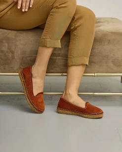 Slipper en terciopelo teja Pitiusa