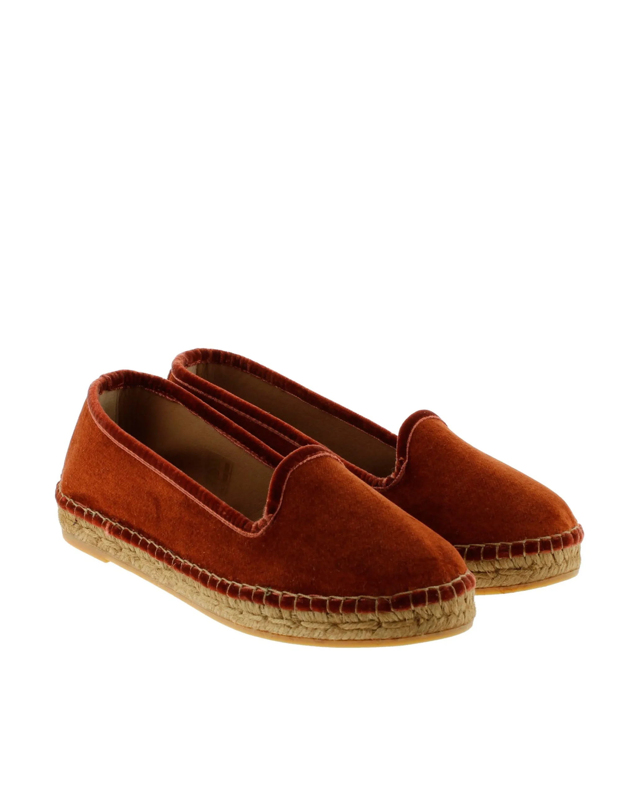 Slipper en terciopelo teja Pitiusa