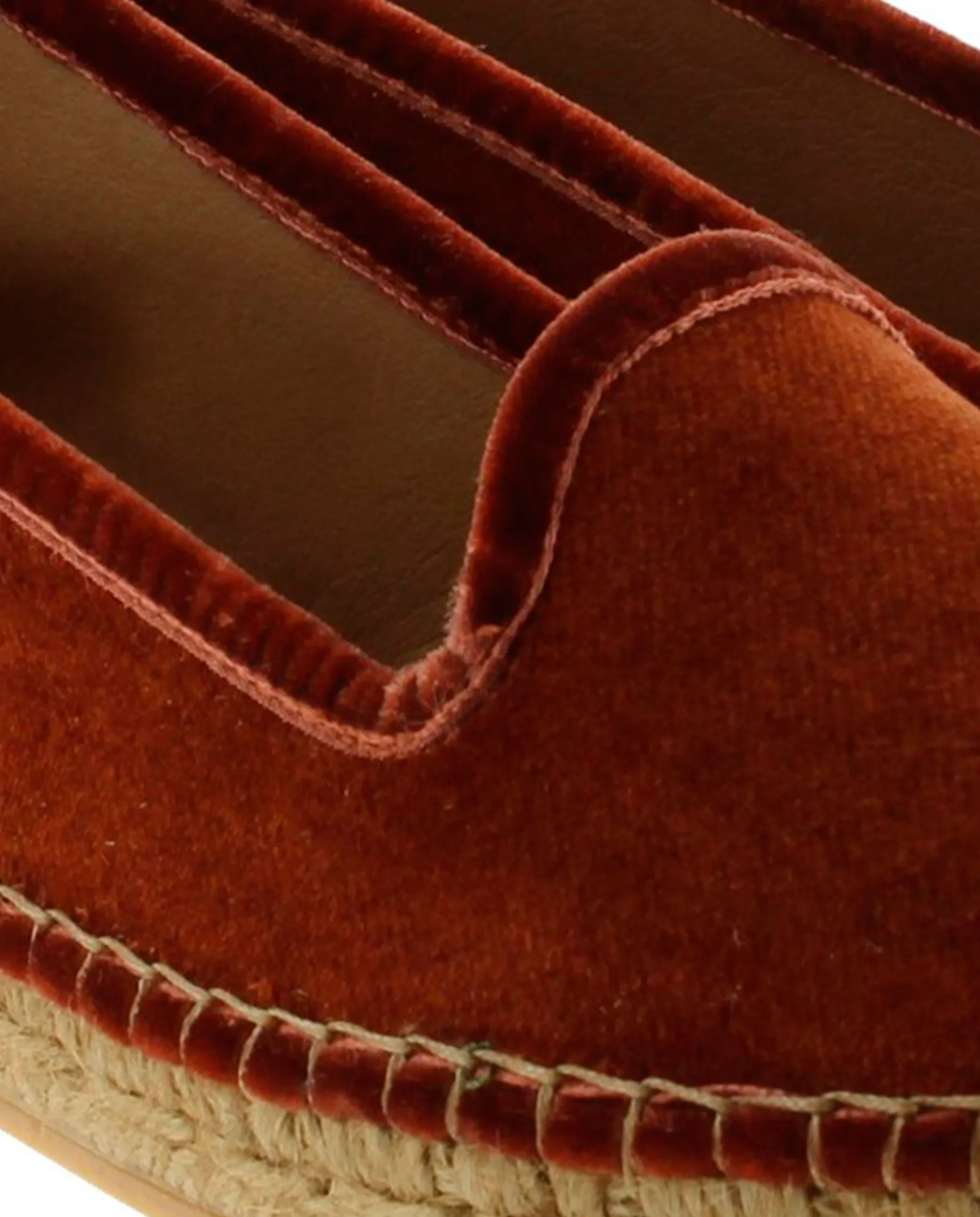 Slipper en terciopelo teja Pitiusa