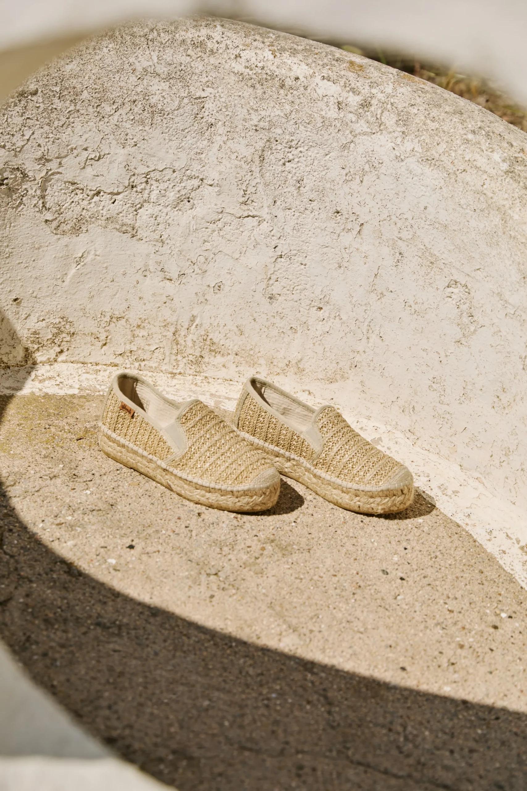 Slipper rafia metal cuerda Merce Doble