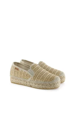 Slipper rafia metal cuerda Merce Doble