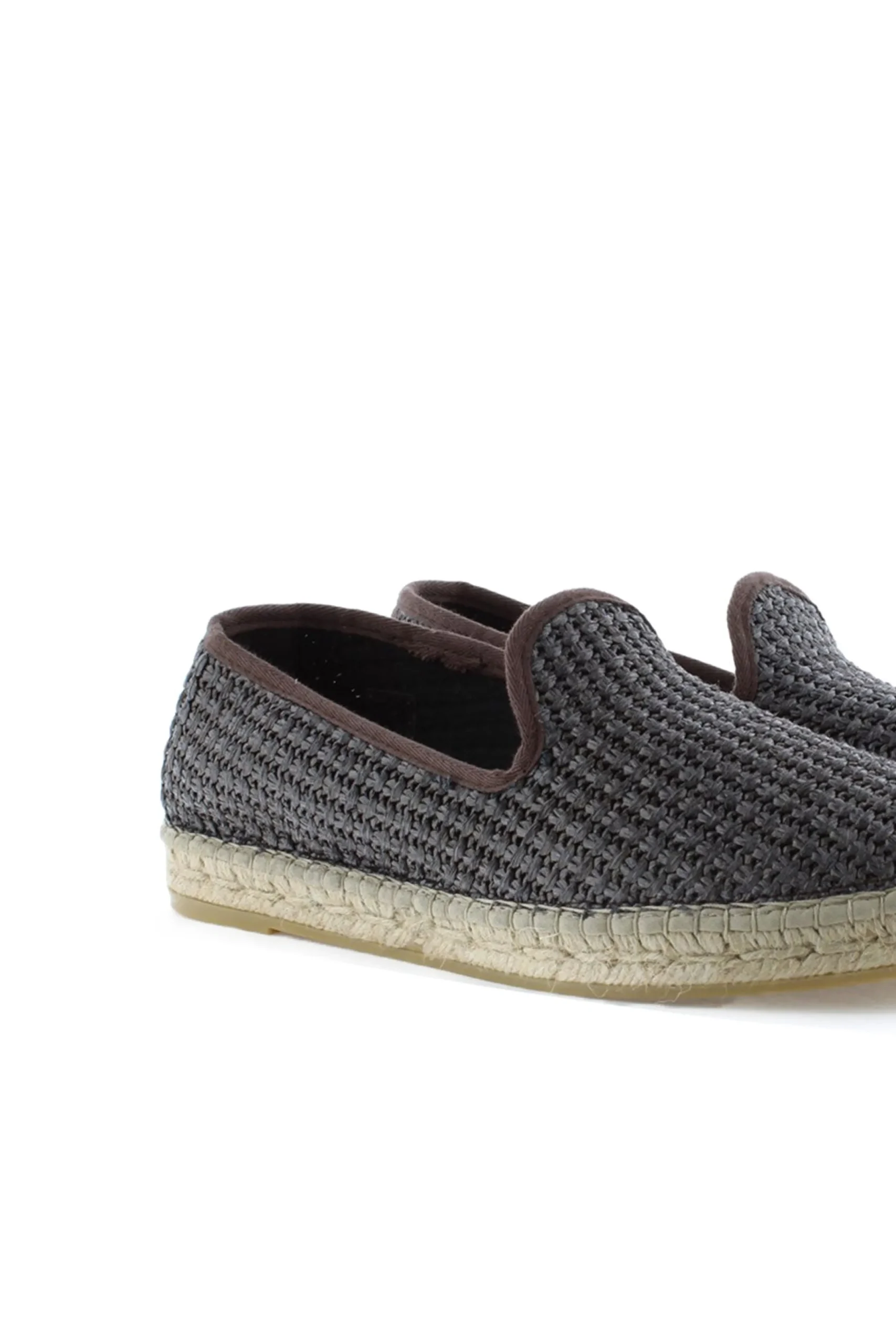 Slipper rafia nudos chocolate Borneo