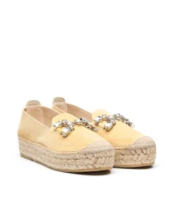 Slippers detalle serraje limon Merce Doble