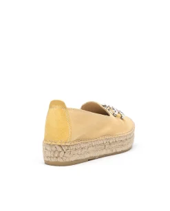 Slippers detalle serraje limon Merce Doble