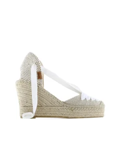 Valenciana cintas en lino metal blanco Tilo 7