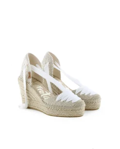 Valenciana cintas en lino metal blanco Tilo 7