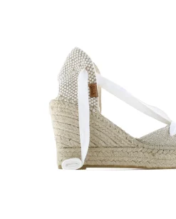 Valenciana cintas en lino metal blanco Tilo 7