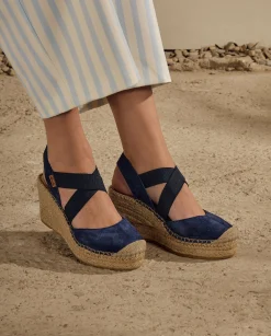 Valenciana cruzada en serraje marino Tilo 5