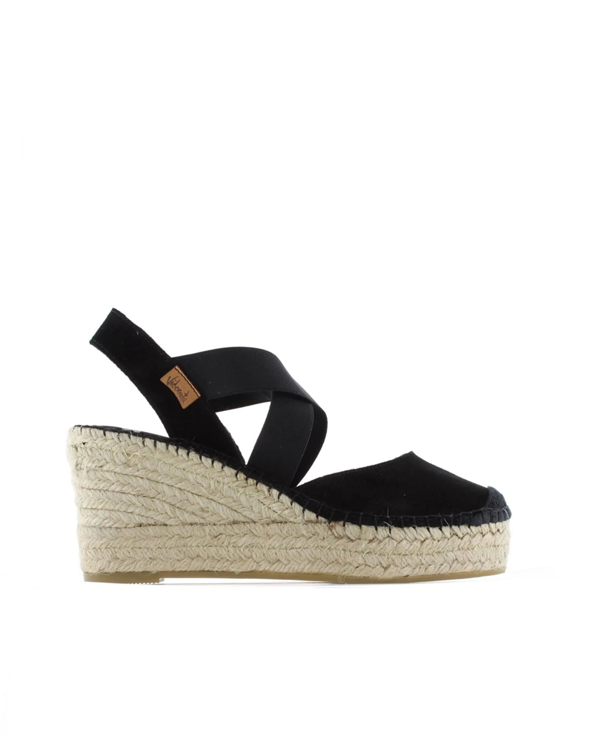 Valenciana cruzada en serraje negro Tilo 5