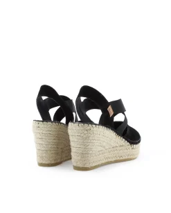 Valenciana cruzada en serraje negro Tilo 5