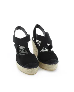 Valenciana cruzada en serraje negro Tilo 5