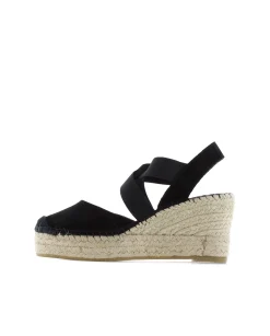 Valenciana cruzada en serraje negro Tilo 5