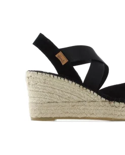 Valenciana cruzada en serraje negro Tilo 5