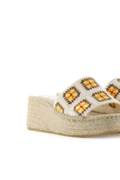 Zueco crochet apricot Vinci